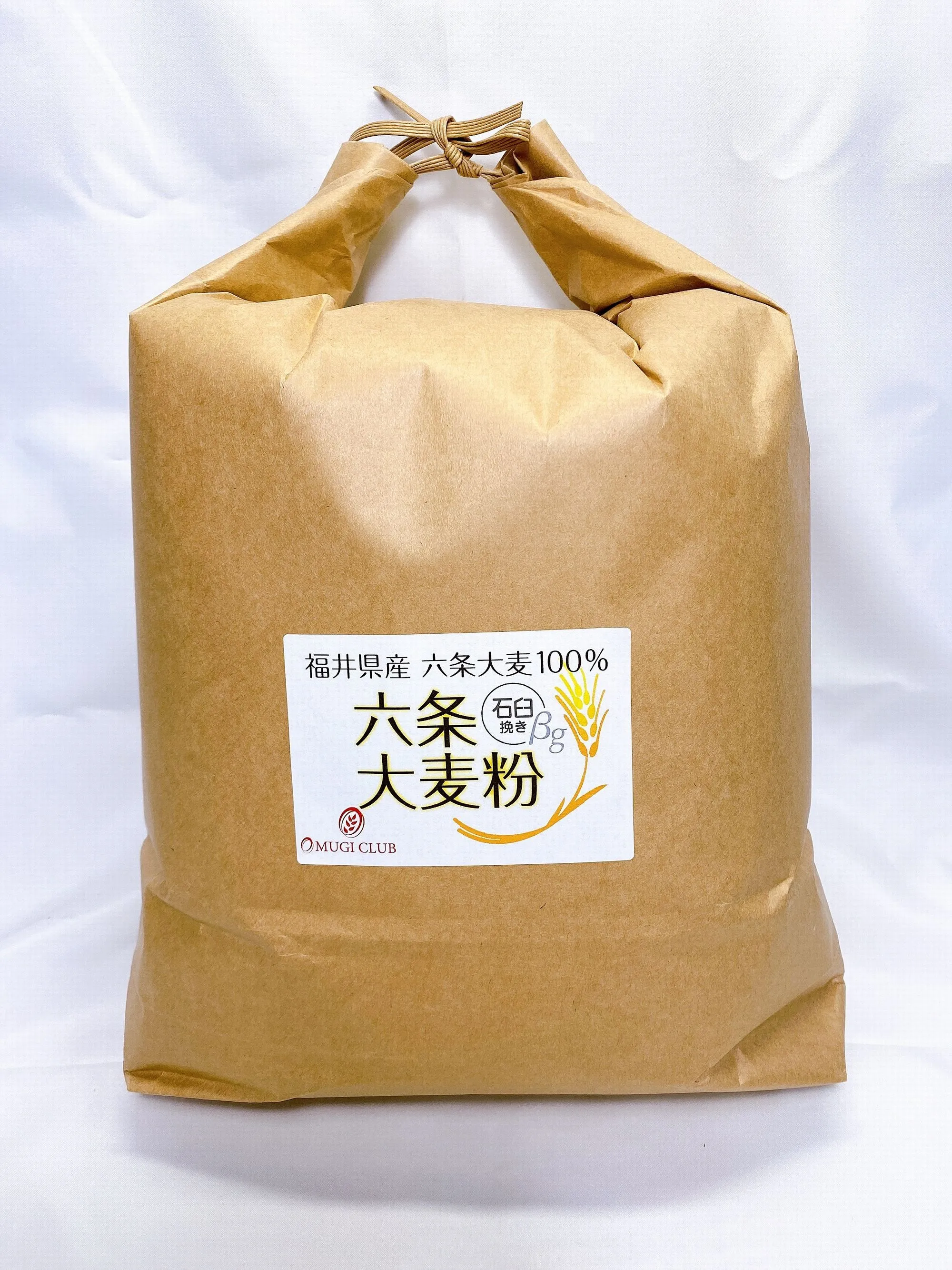大人気の大麦粉　美容・健康に関心のある方に六条大麦粉石臼挽き全粒粉βg　大容量5kg